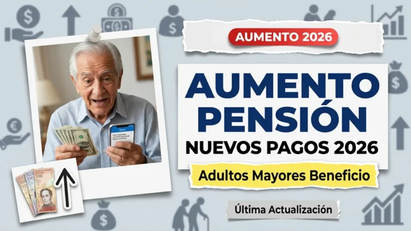 Aumento de pensión en Venezuela 2026 – Nuevos pagos para adultos mayores